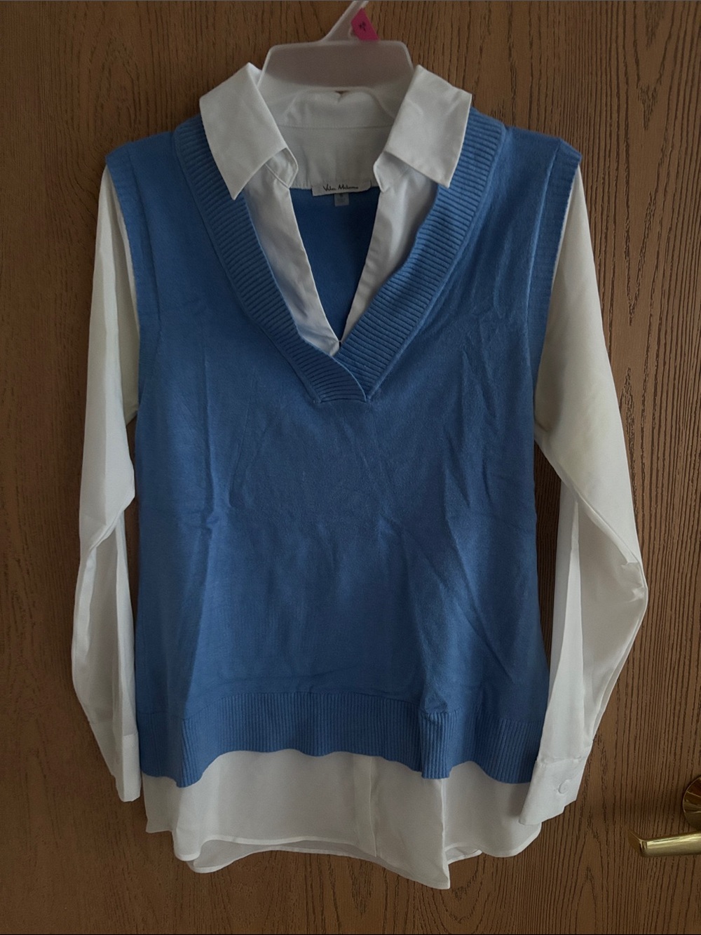 Vila Milano Sky Blue V-Neck Sweater Vest